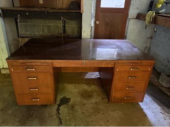 Large Vintage wooden Desk.