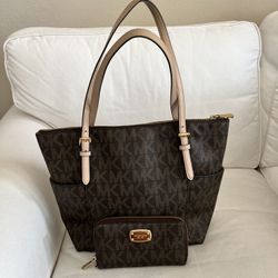 Michael Kors Purse And Zippy Wallet Like New