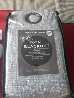 Design Solutions Grommet Top Panel Total Blackout Window Curtain