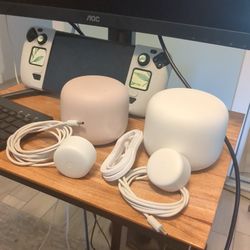 Google Google Nest Wifi H2D Router Mesh (White) With Wifi Point - Sand