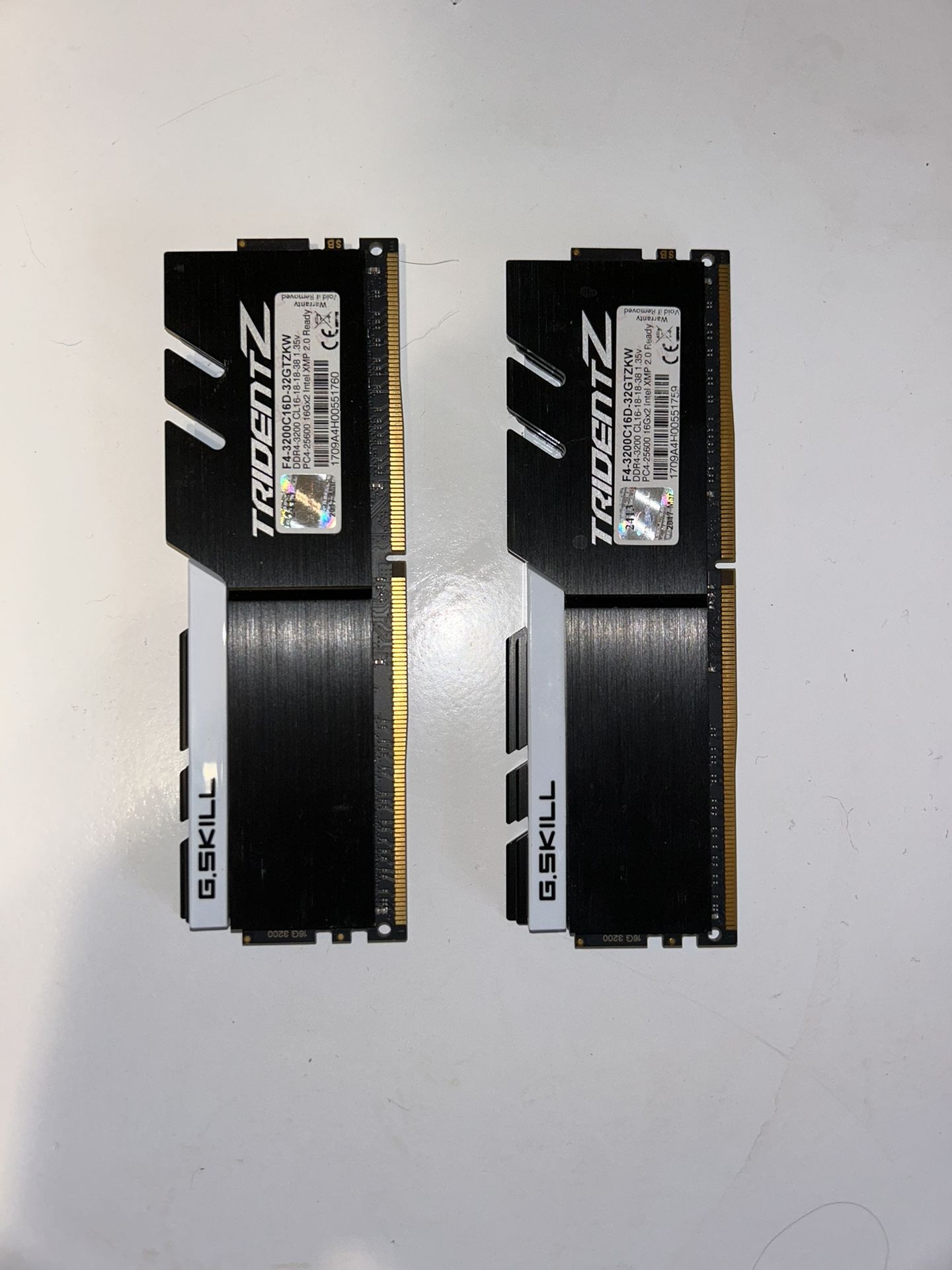 TridentZ G. SKILL 32 GB RAM (2x16) DDR4