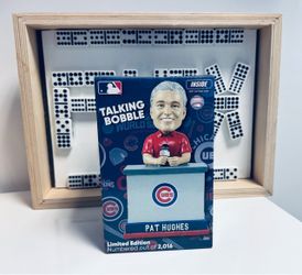 Pat Hughes Chicago Cubs Bobblehead 2016 WS Champs