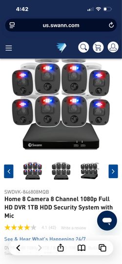 Swann 8 channel 8 cameras security kit 1080P BRAND NEW!!!