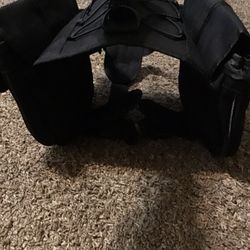 Black Harness With Two Side Bags For Medium/large Dog