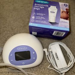 Electric Breast Pump & Breastmilk Storage Bags (brand New)