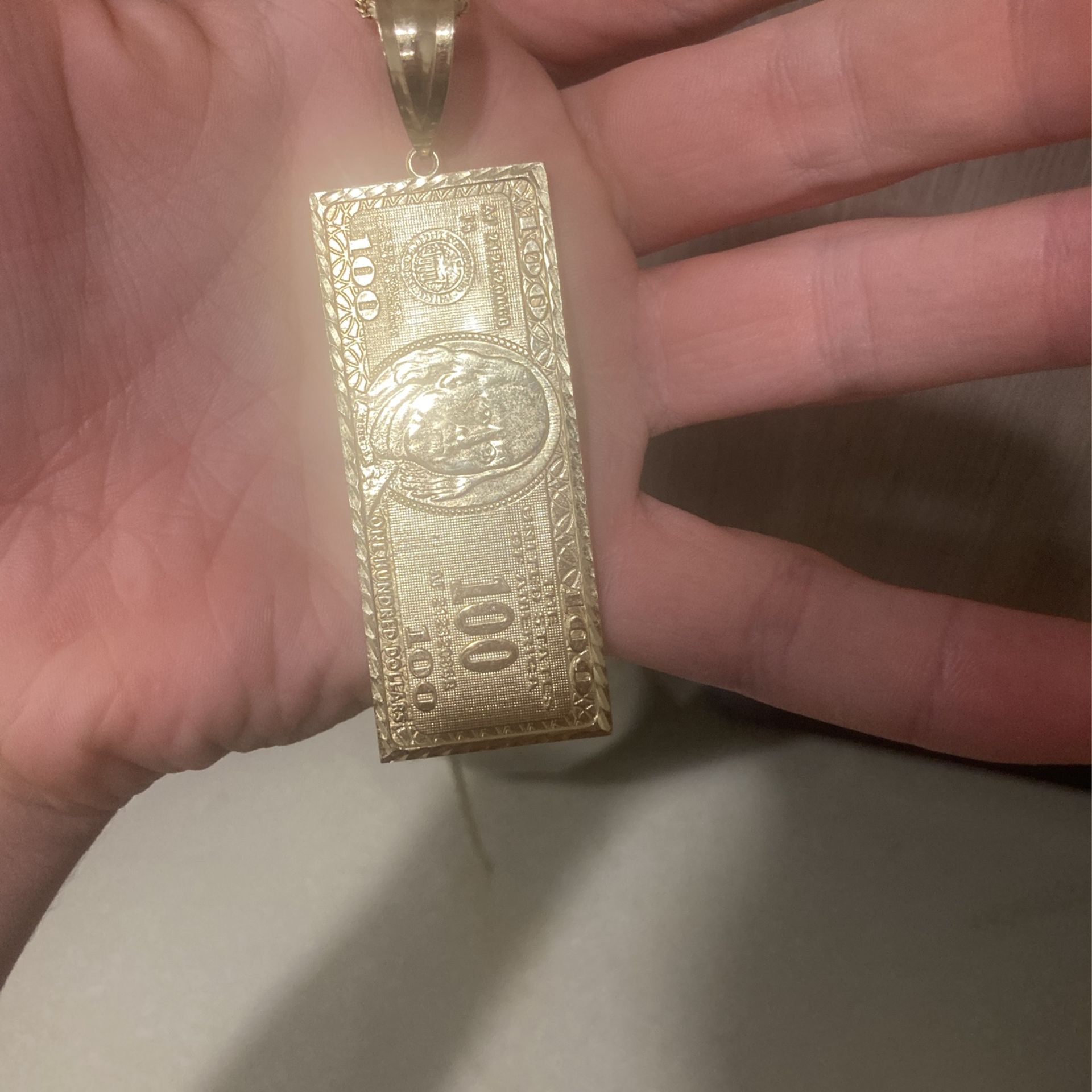 Gold 100$ Bill