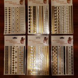Temporary Metallic Tattoos 