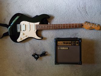 Yamaha Electric Guitar and Amp
