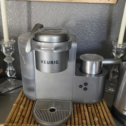 Keurig, coffee maker and steamer