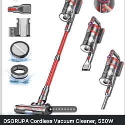 DSORUPA Cordless Vacuum Cleaner, 550W 45kPa with LED Display, 60 Minutes Runtime,All Floors,bristle