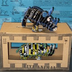 African Aluminum Can Recycled Rhinos Art handmade!