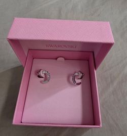 Swarovski hoop earrings