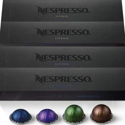 Nespresso Capsules Vertuo, Dark Assortment Variety Pack, Dark Roast Coffee & Espresso, 40-Count Coffee & Espresso Pods, Brews 7.8 oz. and 1.35oz.