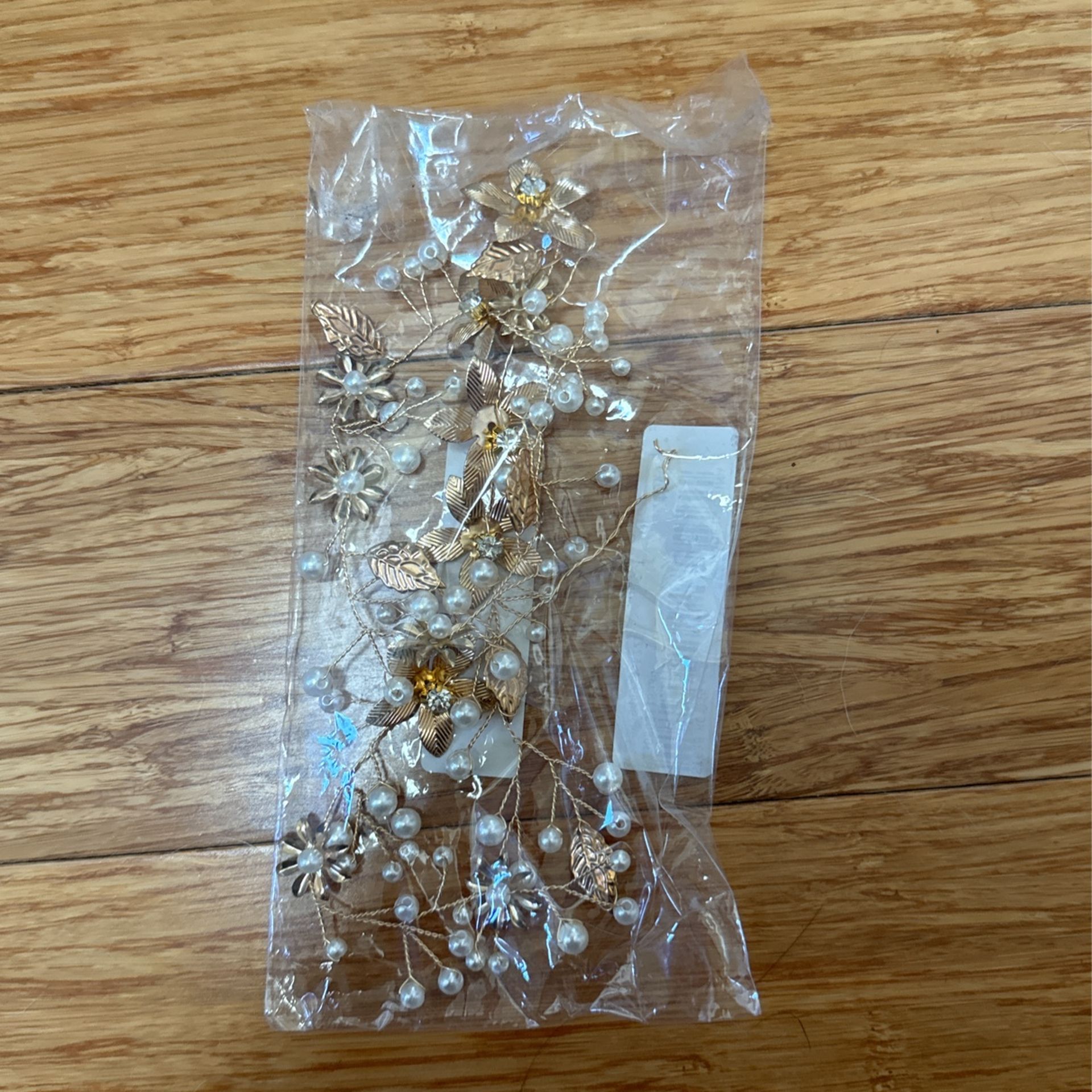 Gold And Pearl Hair Accessories