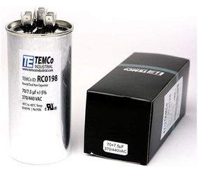 Dual Run Capacitor 70 + 7.5 370/440vac - Central AC Air Conditioner Dual Run Cap