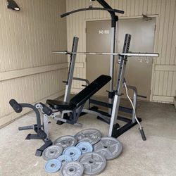 Gym Weights Barbell Bench 