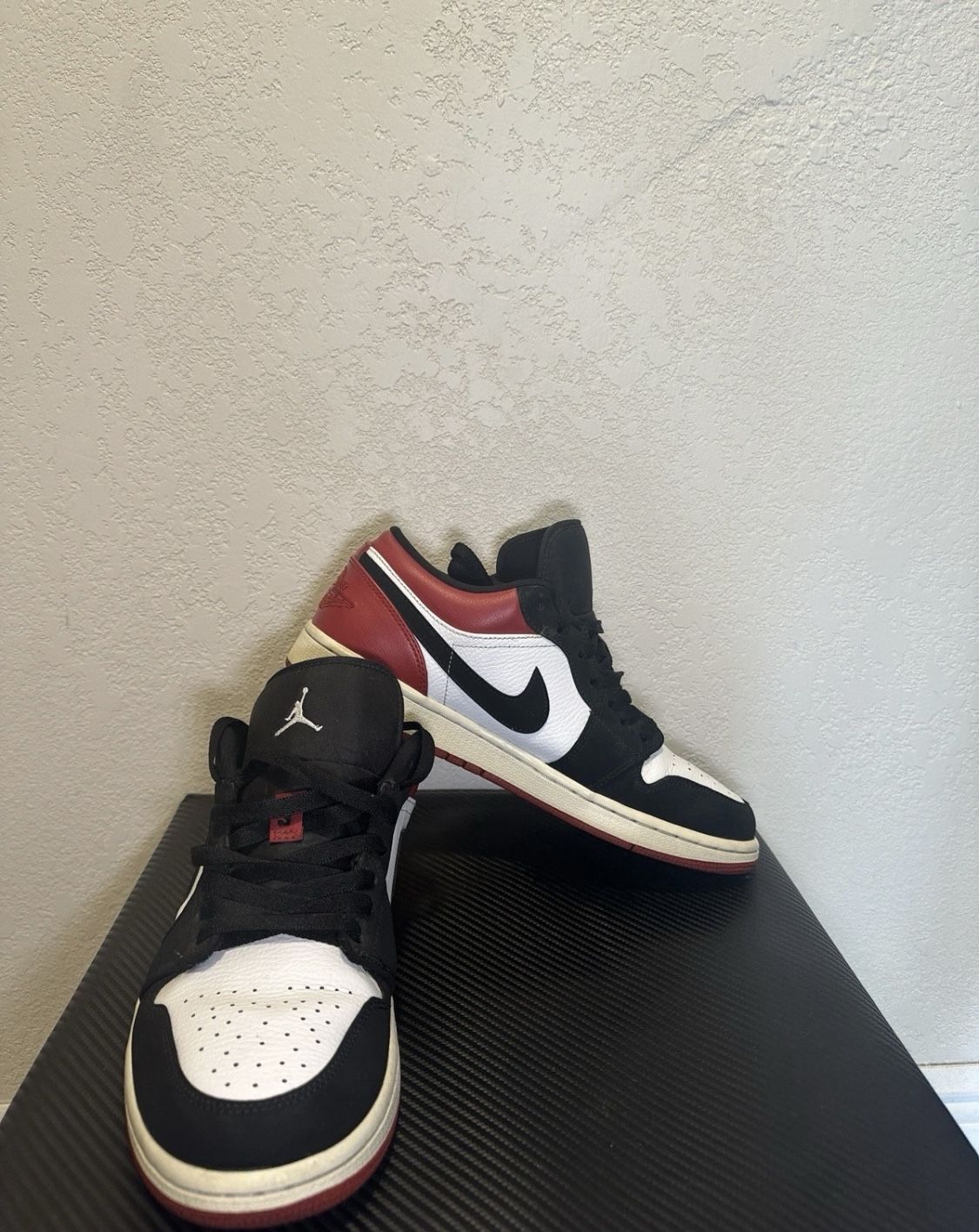 Size 10.5- Air Jordan 1 Retro OG Low Black Toe