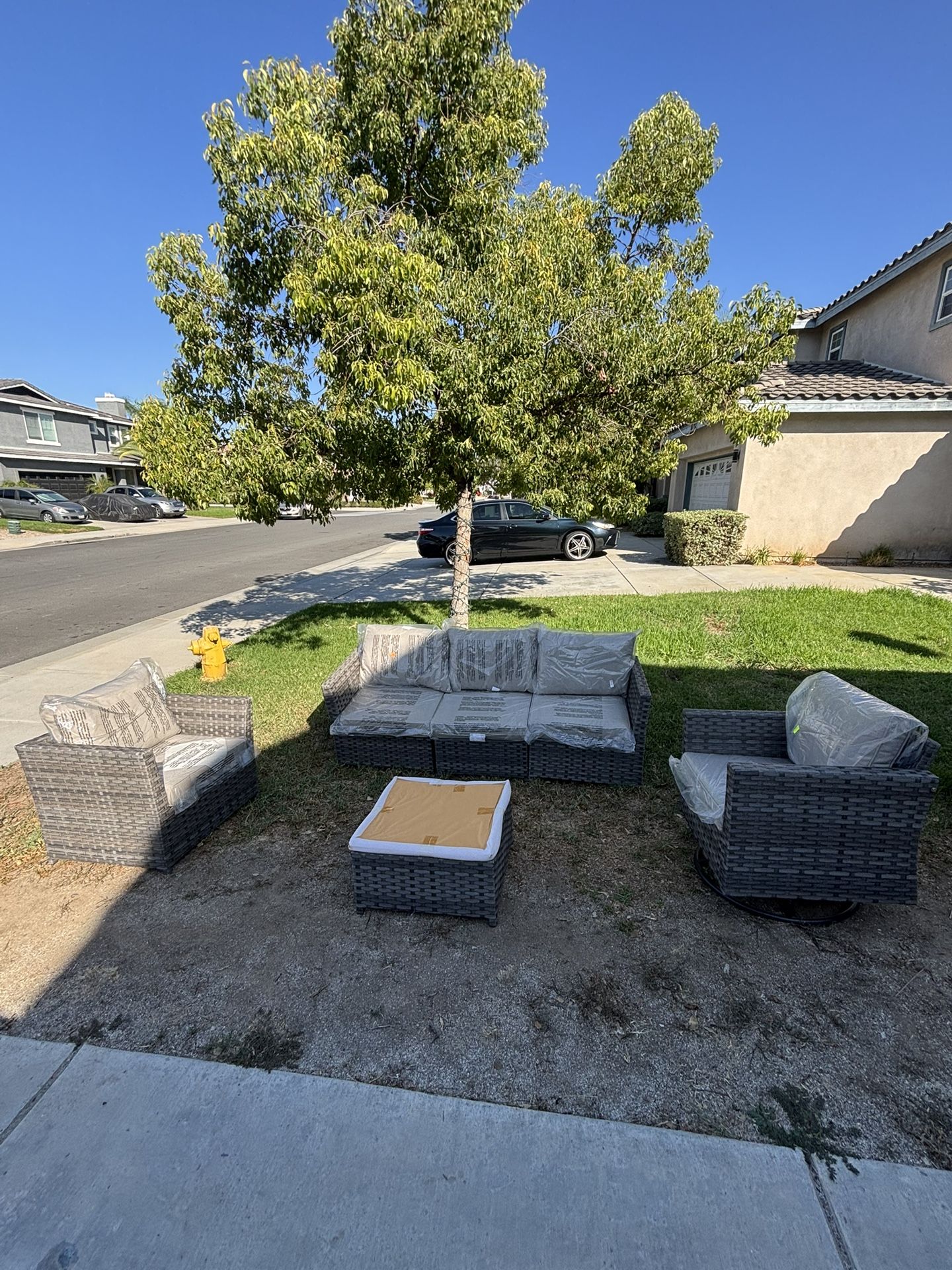 Sectional Patio Furniture Set Outdoor Patio Furniture Coffee Table Included