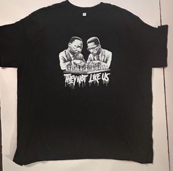 Black History - Martin Luther King Jr & Malcom X T-Shirt 3XL Big & Tall Size