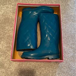 Qupid Rain Boots - Teal, Size W7