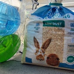 Pine Bedding + Hamster Exercise Ball Bundle – $7 🐹🪵
