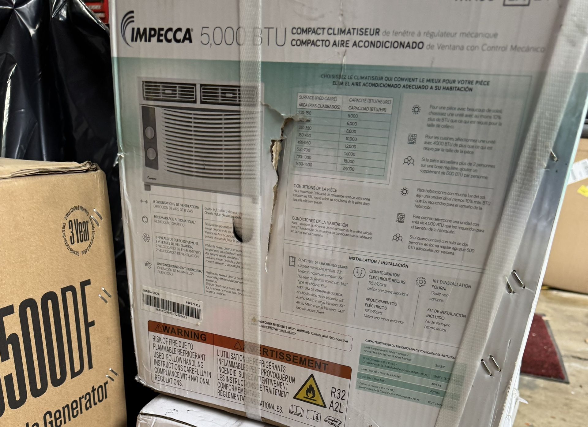 Air Conditioner/ Window Air Conditioner 5000btu