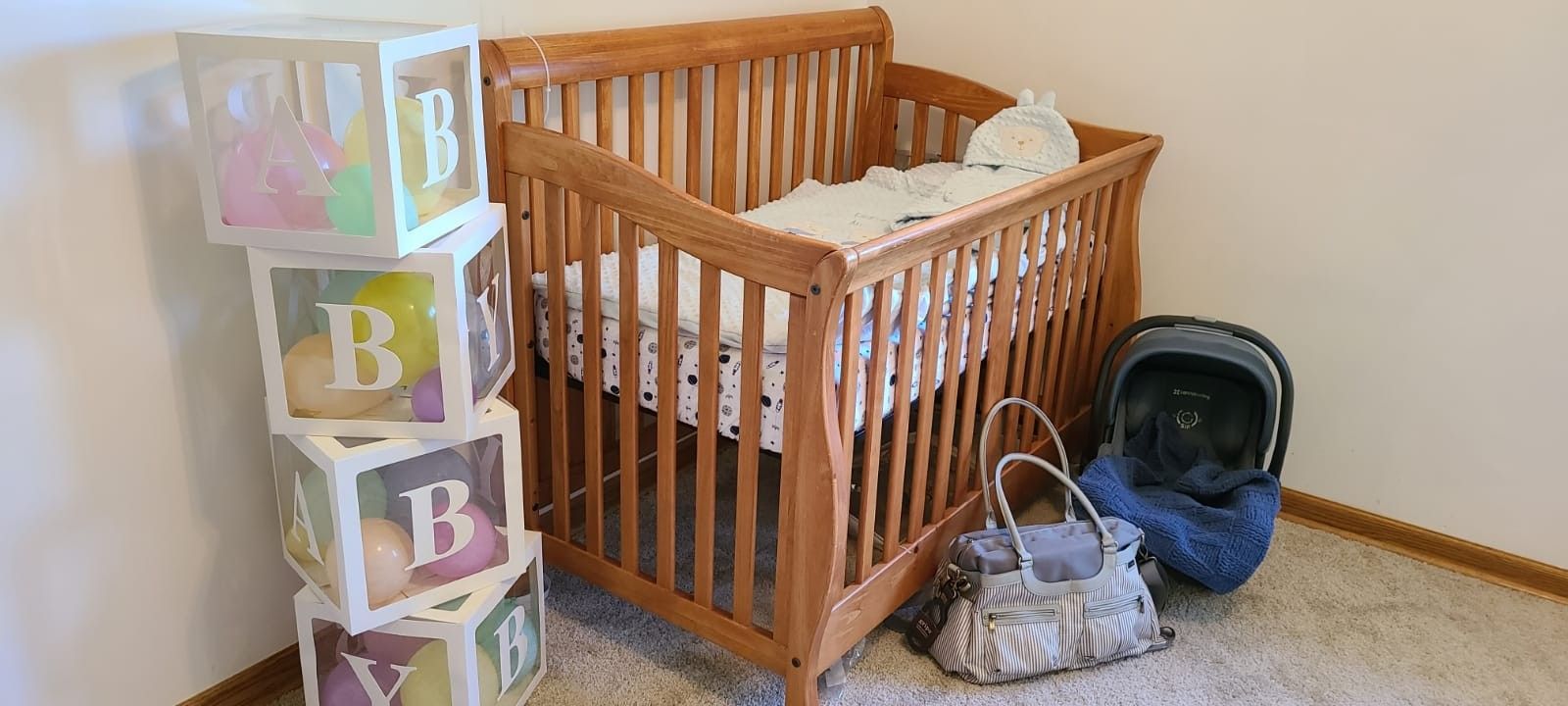 Wooden Frame Crib
