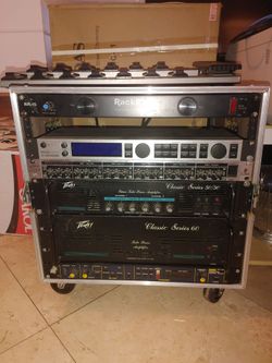TC Guitar rack effects , peavey tube amp, Roland midi controller