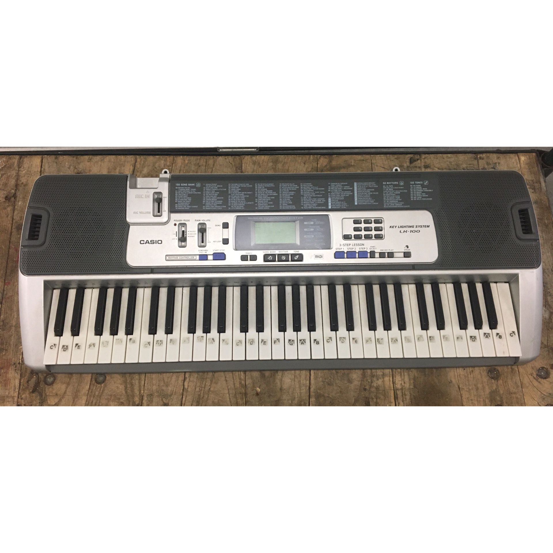Casio LK-100 Key Lighting System 61 Key Electronic Keyboard Piano