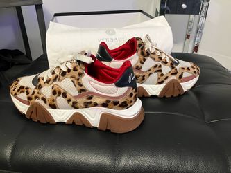 Versace Leopard Print Chunky Sneakers