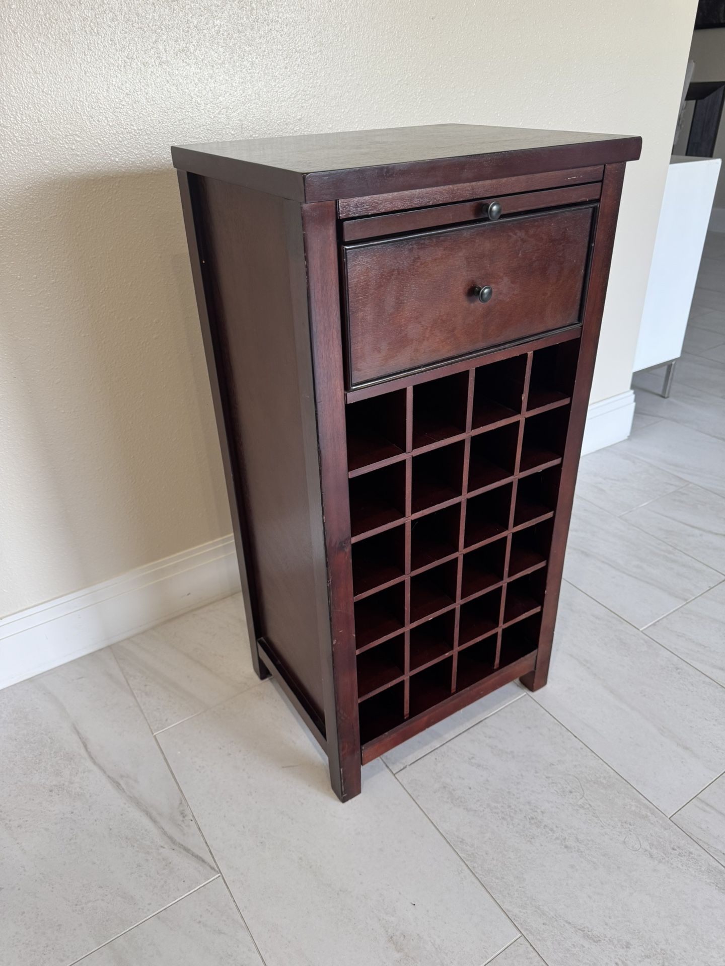 Solid Wood Wine Rack Cabinet Furniture