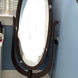 Antique wooden mirror Full Length