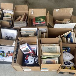 Estate Reseller Lot – Autographs, Antique Books, Instruments, Vintage Maps, DVDs, Collectibles 