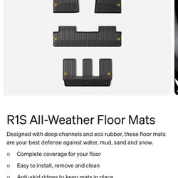 Genuine Rivian R1S All-Weather Floor Mats