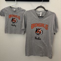 Mommy & Me Bengals T-shirts 