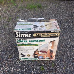 Simer Water Pressure Booster System  Never Used In The Box