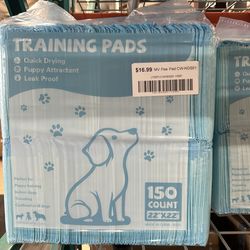 150 Count Dog Puppy Training Pee Pads - Absorbency Disposable Underpads, Leakprood and Quick Drying, Regular Size 22''x 22'' for Potty Training, Incon