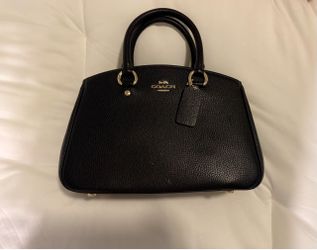 Coach Black Pebbled Leather Satchel Handbag