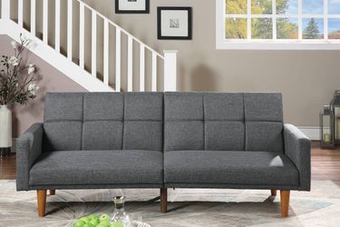 Brand new grey linen sofa futon