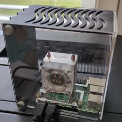 Raspberry Pi 4 - Assembled In Clear Case - 64gb microSD card