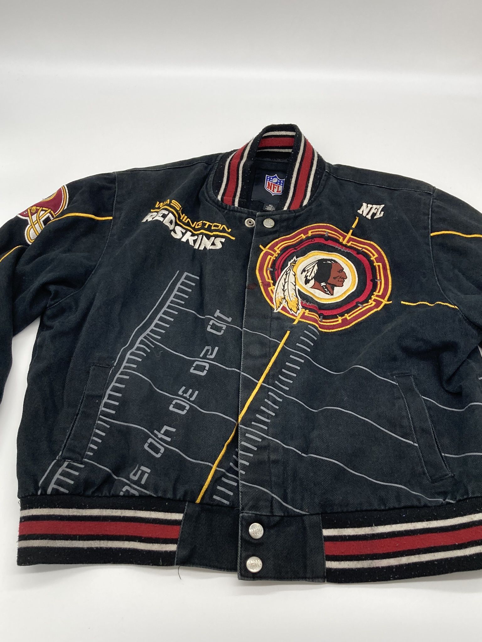 Vintage Washington Redskins Womens Crop Jacket, XL
