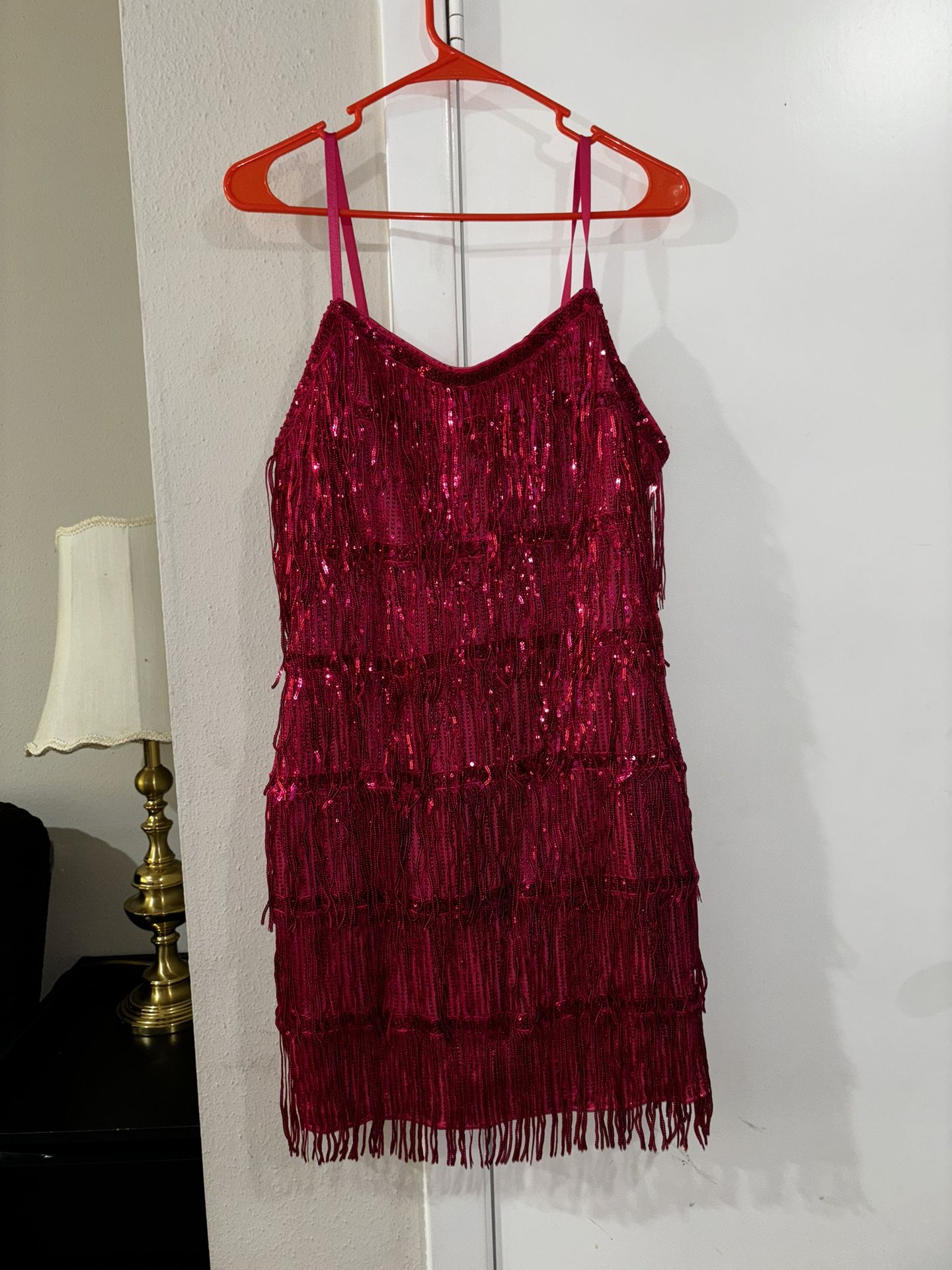 Pink Fringe Dress