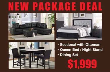 New three piece bedroom set with free delivery