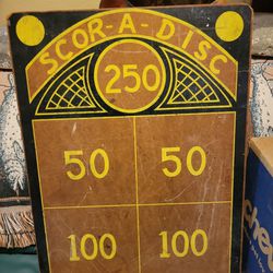 Vintage Gameboard SCOR- A- DISC