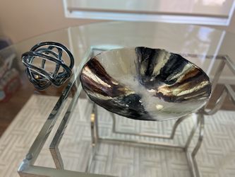 Decorative Glass Bowl With Decor Piece