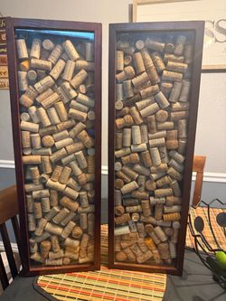 Wine cases wall art