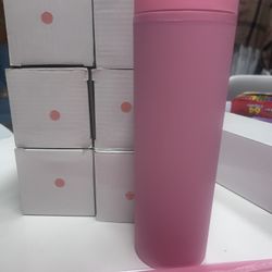 Pink Skinny Tumbler