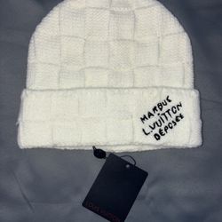 White LV Beanie