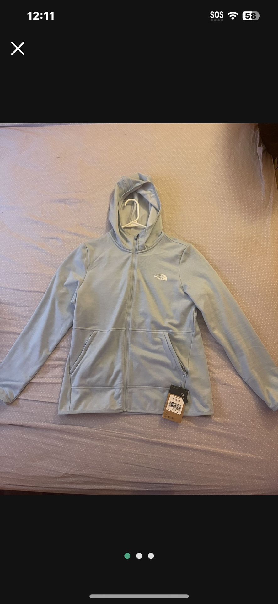 Brand New Unisex Light Blue North Face Jacket