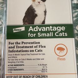 New Advantage Small Cat Flea Treatment 